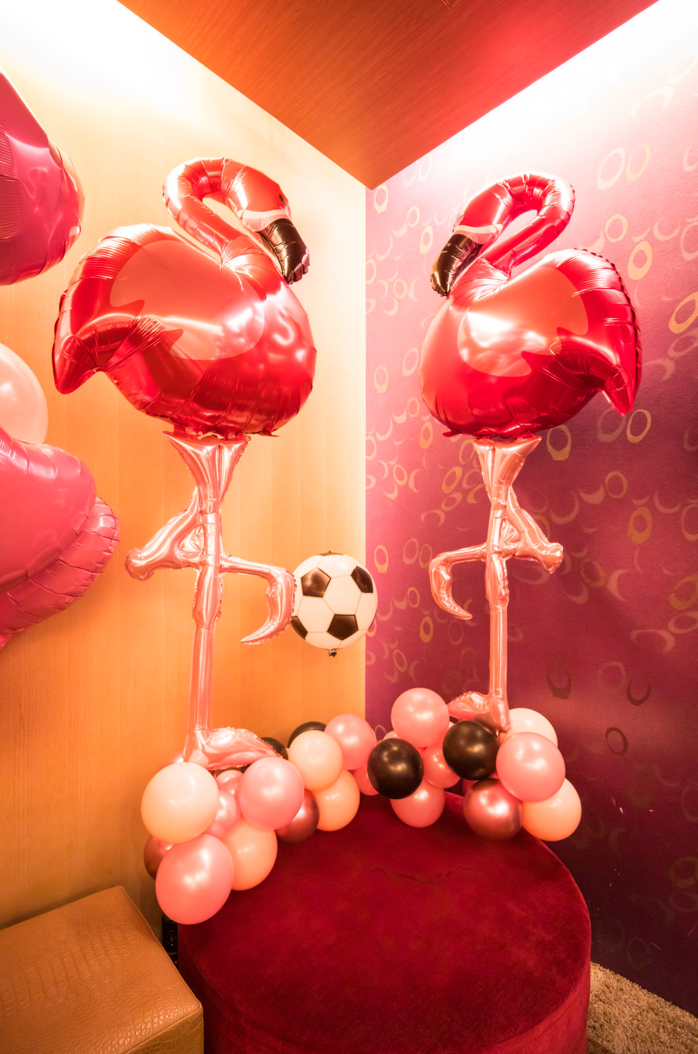 女子会パーティー装飾・フラミンゴのバルーン