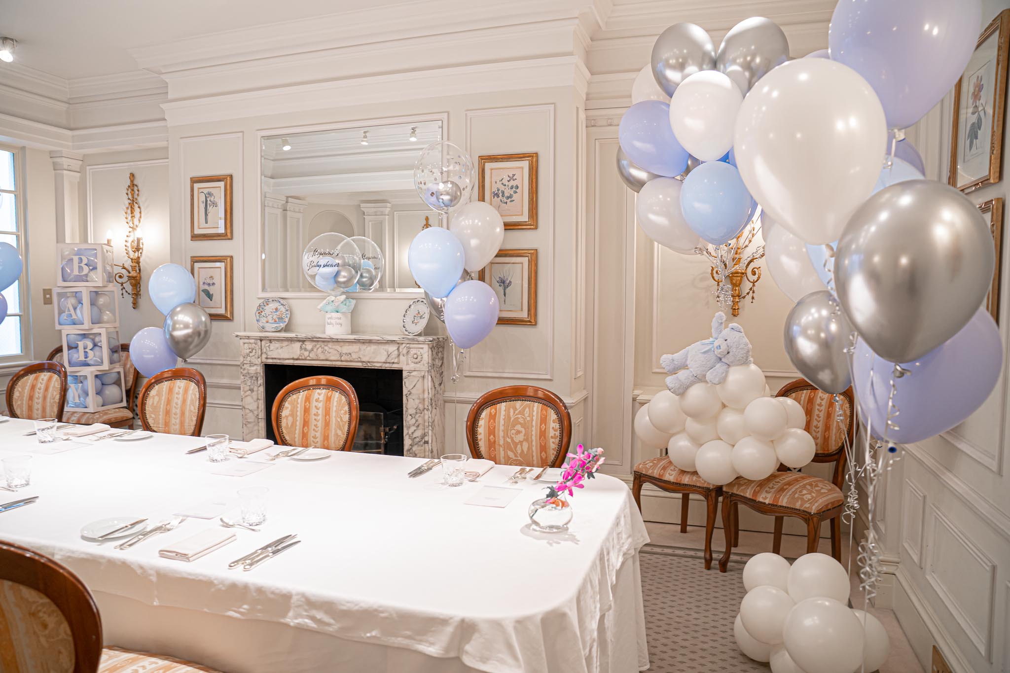 レストランでベイビーシャワー