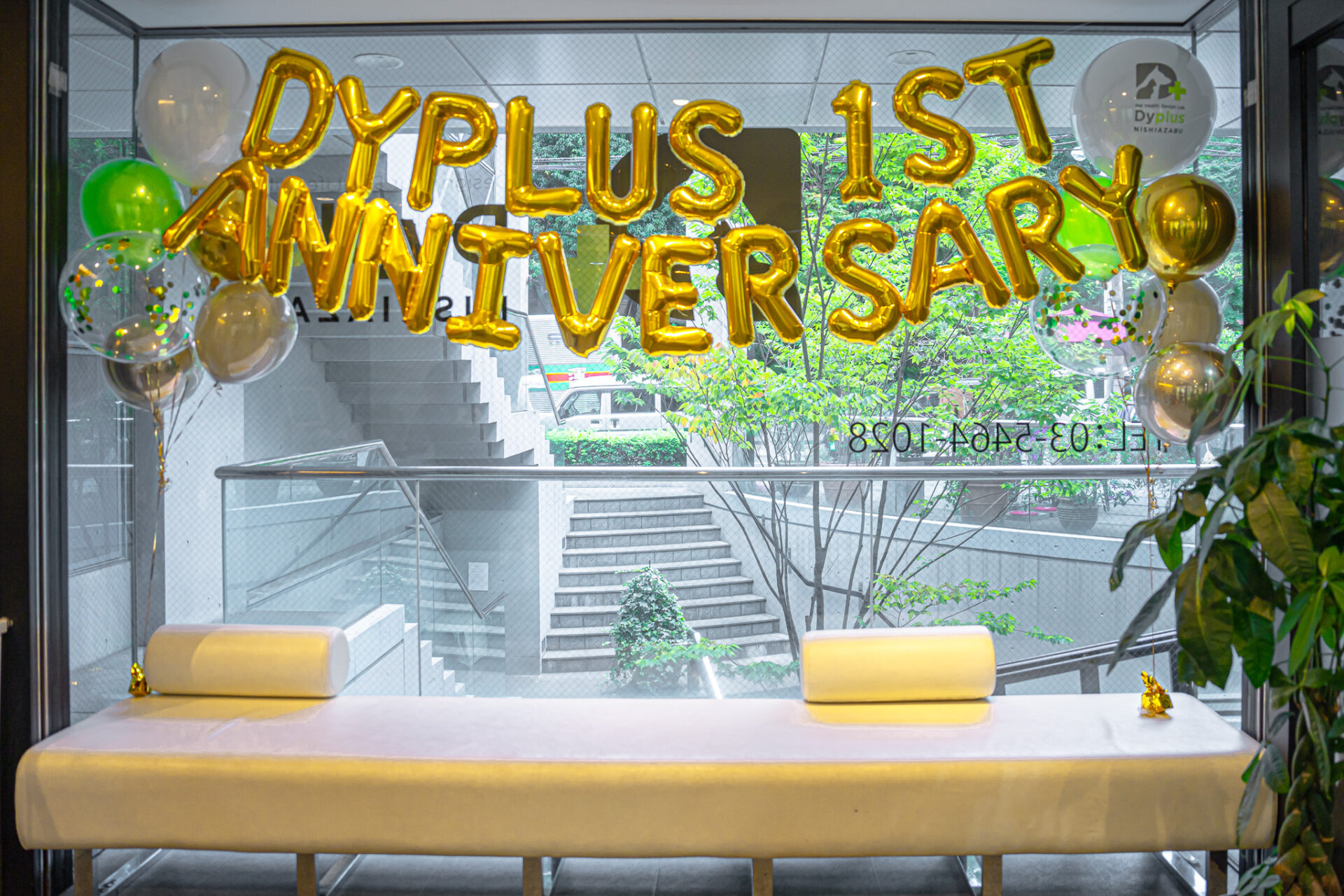 ペット企業周年イベントバルーン装飾