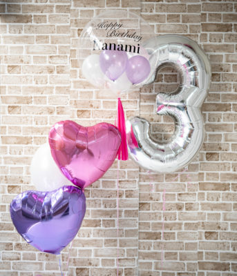 131：【14,000 yen(税込)】Balloon Set with Birthday Number & Name
