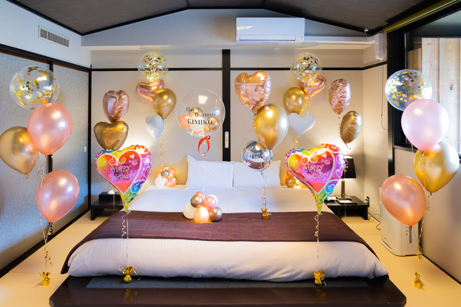 彼女へホテルサプライズ装飾