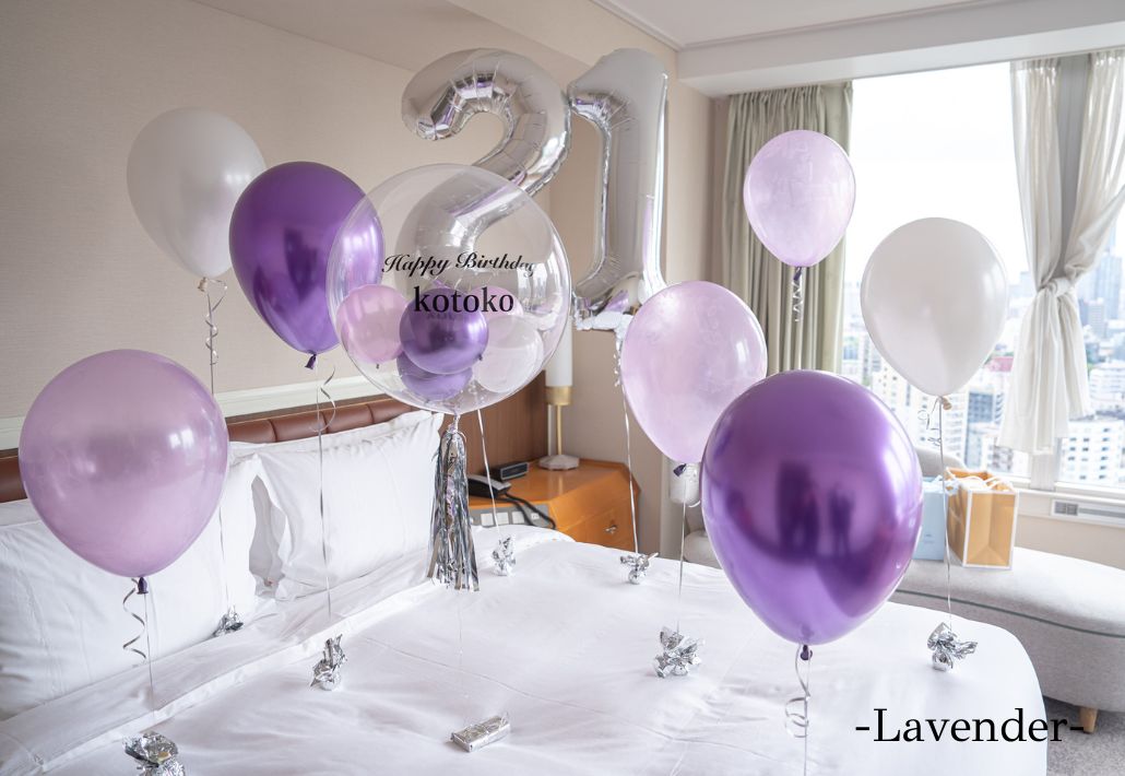 ホテルでバースデーサプライズ装飾