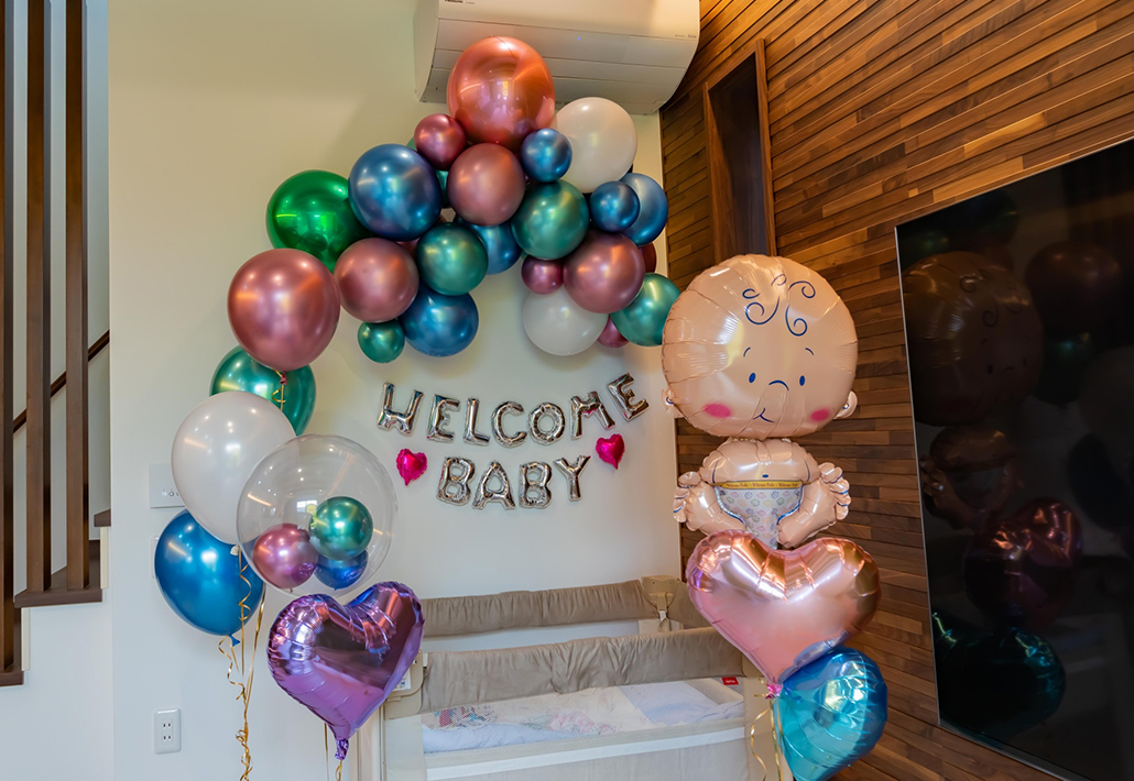 自宅でウェルカムベイビー