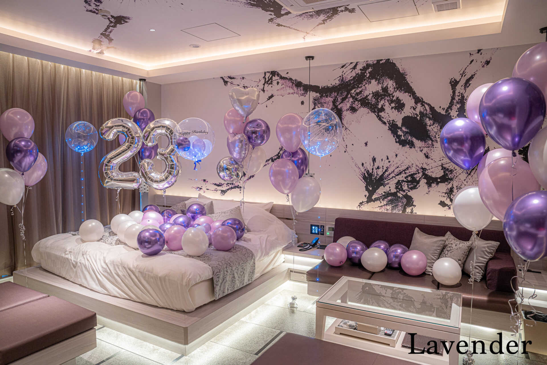 彼女へバースデーサプライズ装飾