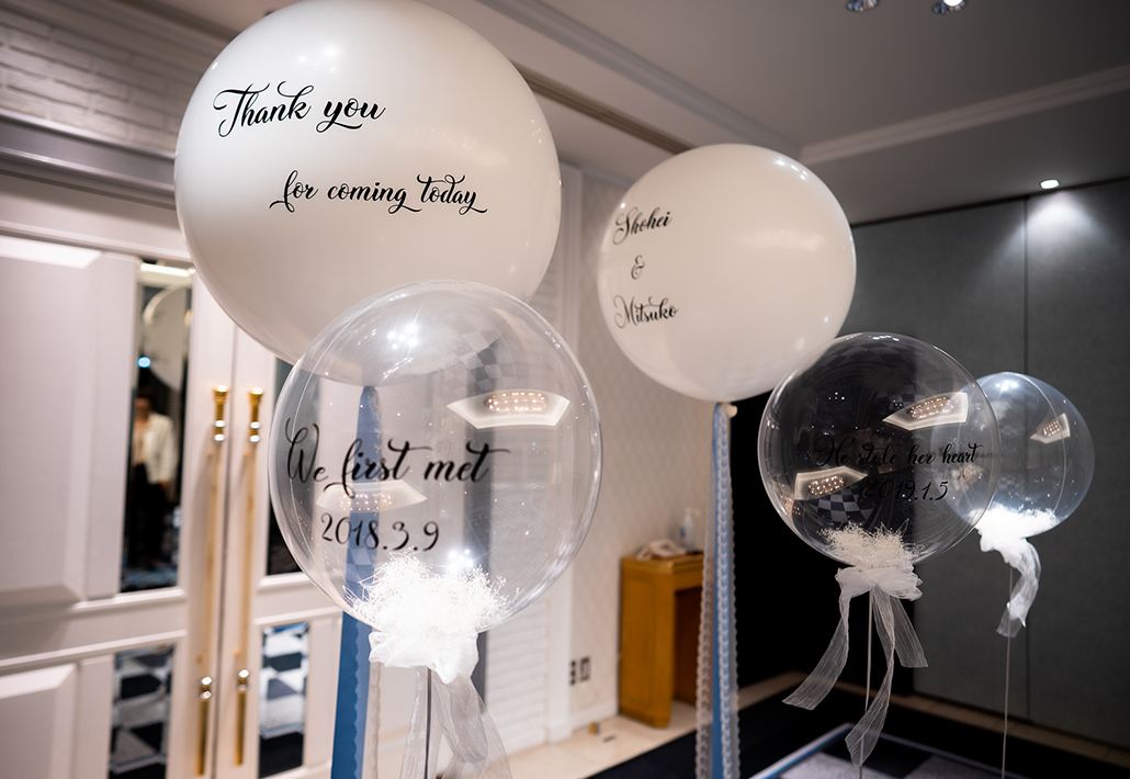 結婚式のウェルカムスペース装飾