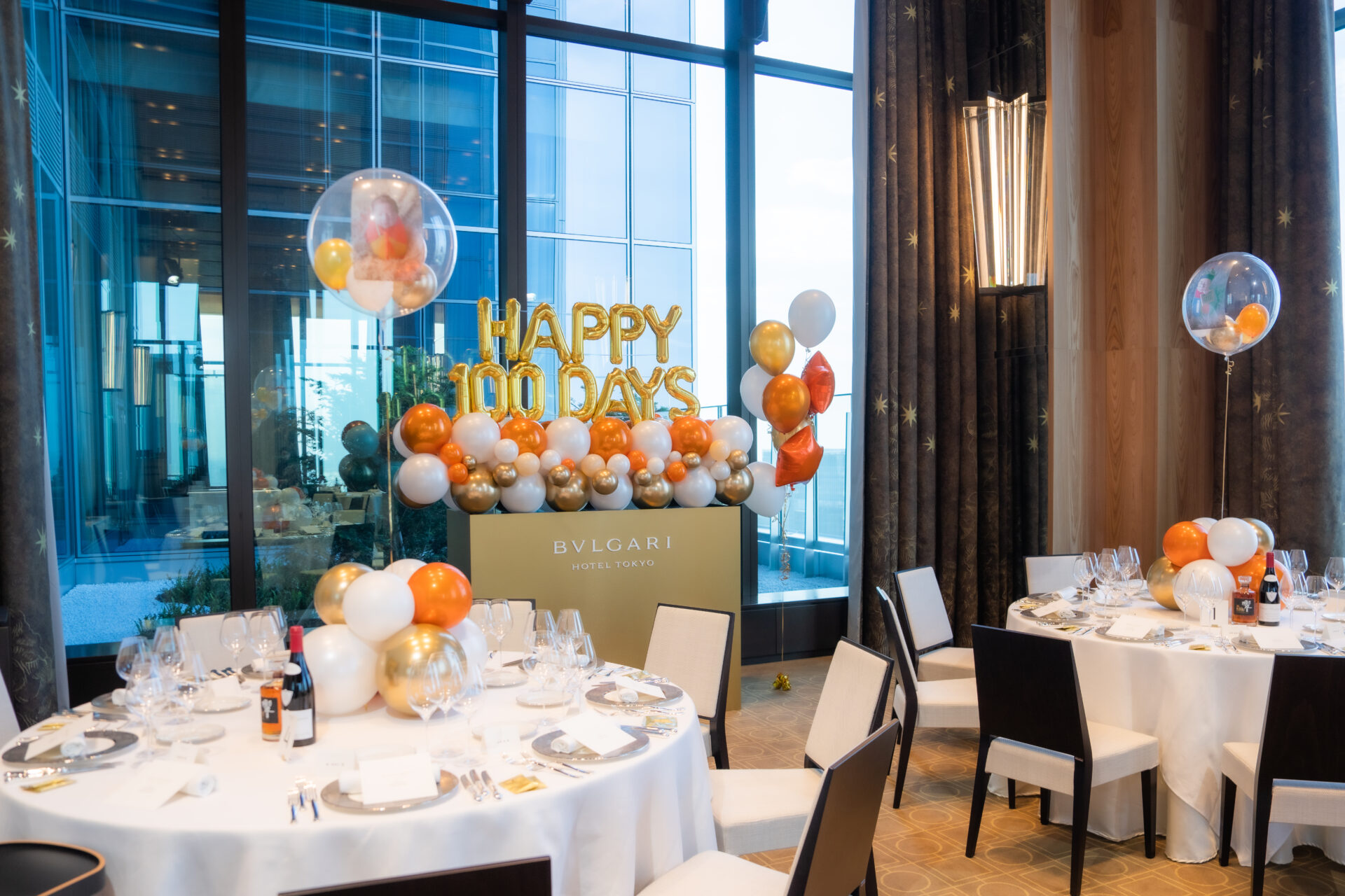 子供の100日お祝いパーティー