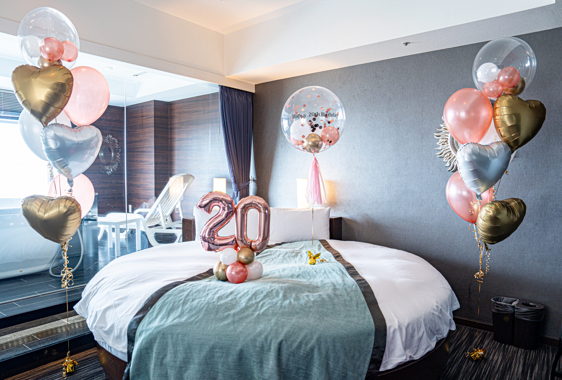 ホテルのお誕生日サプライズバルーン