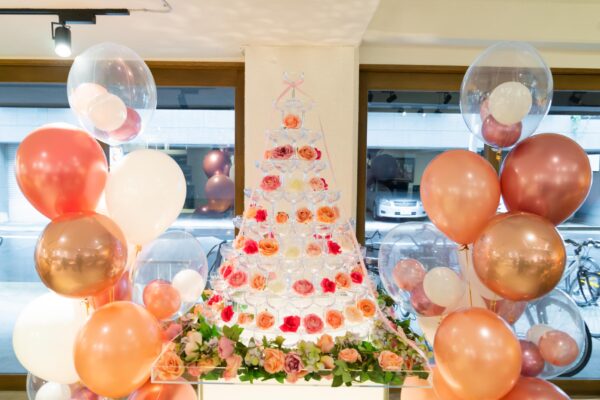 220：【110,300(税込)】Balloon Decoration & Champagne Tower Decoration