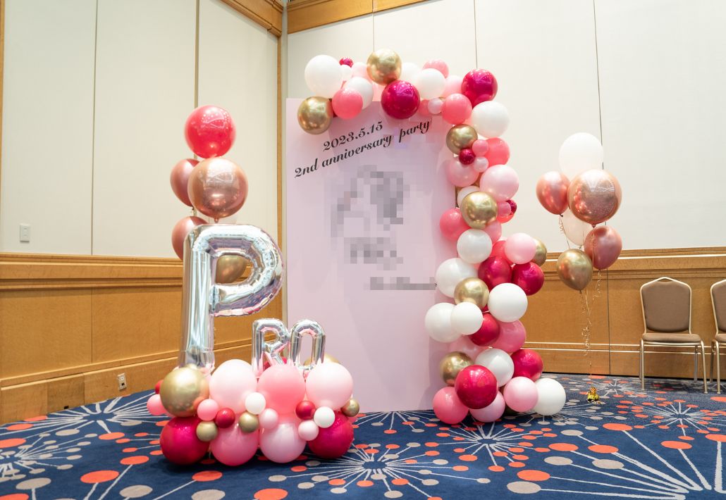 会社のイベントでのフォトスポット装飾