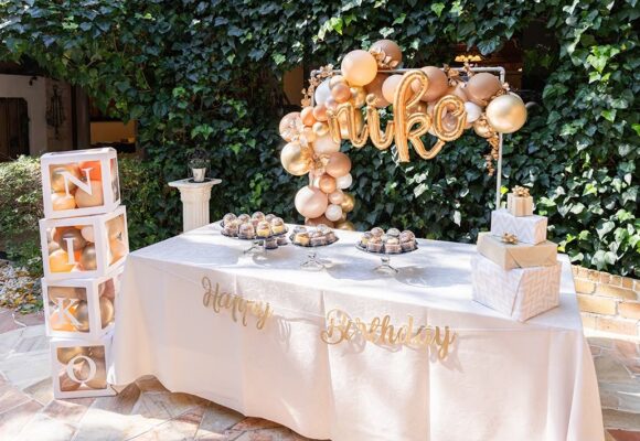 Anniversary celebration and party decorations