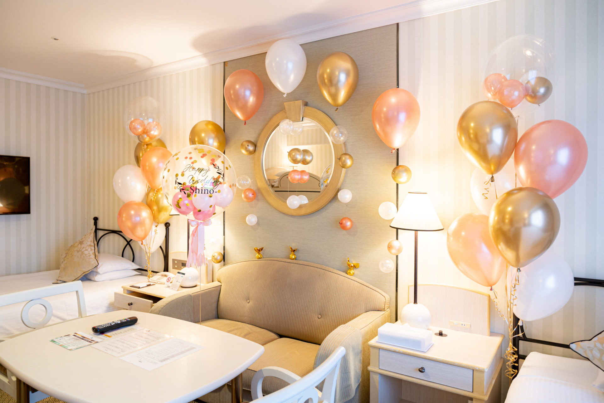 結婚記念日サプライズ装飾