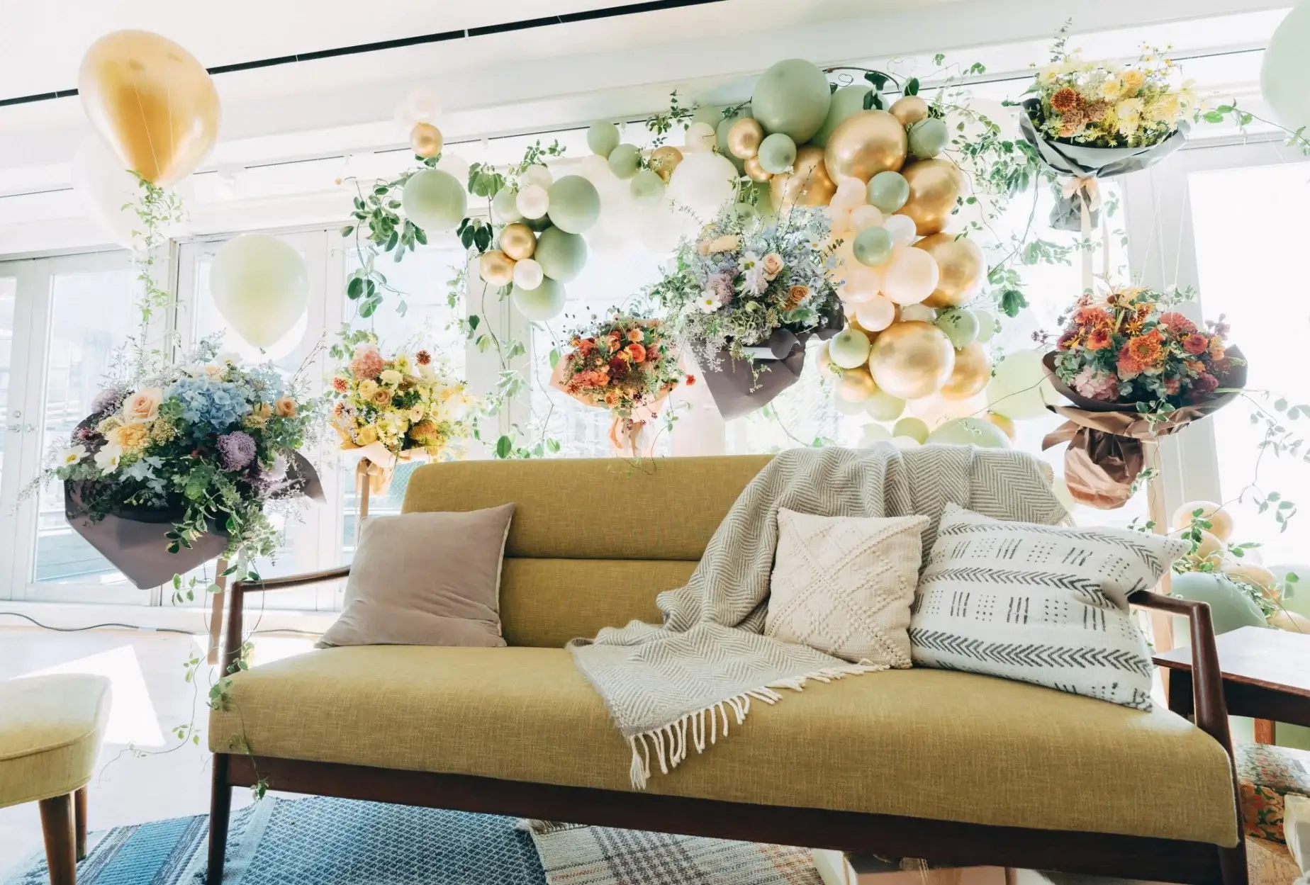 ウェディングフォトスポットのバルーン