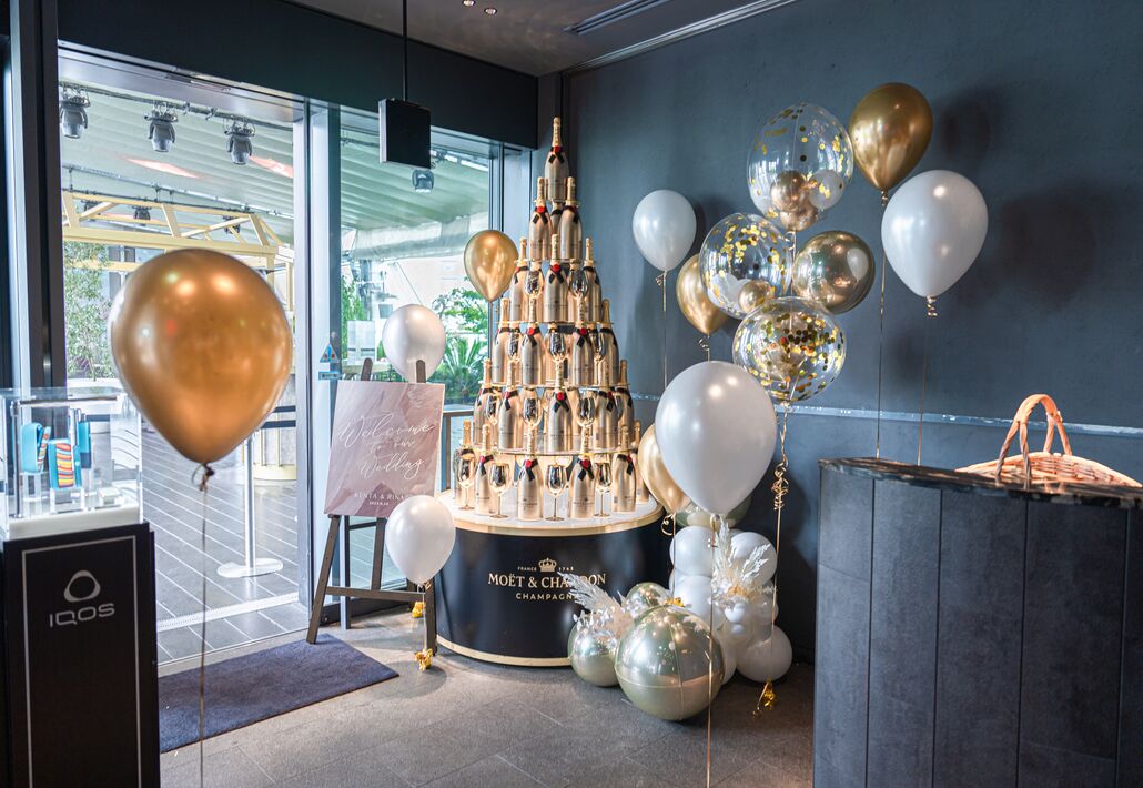 お店　バルーン装飾