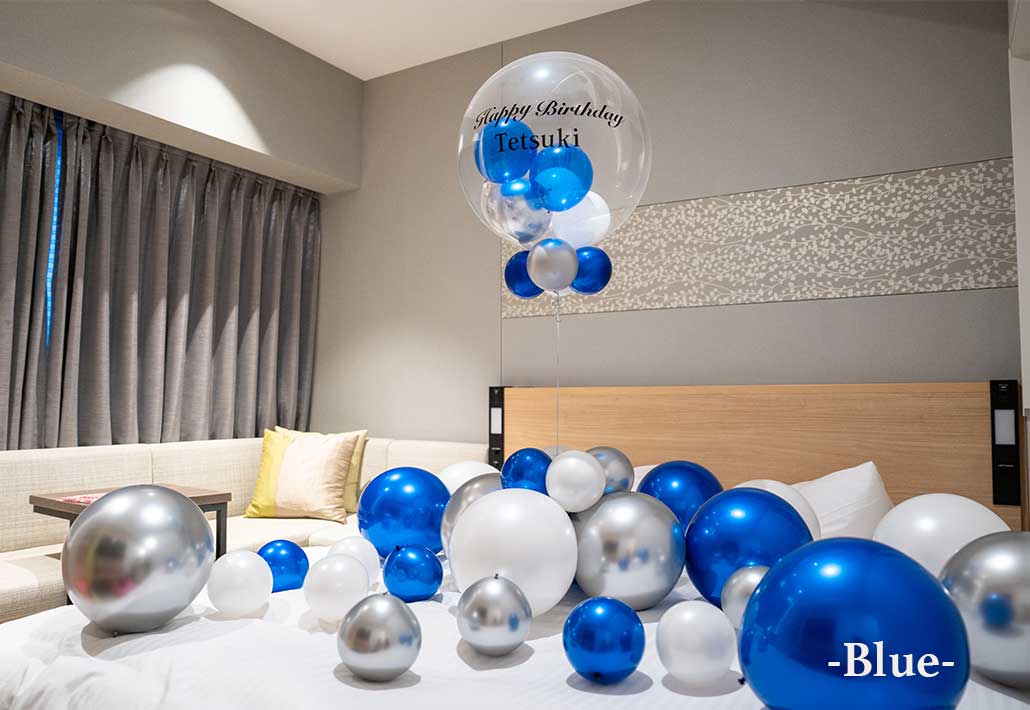 ホテルで彼氏へのお誕生日装飾